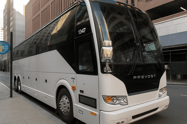 a Tigard Charter Bus coach bus