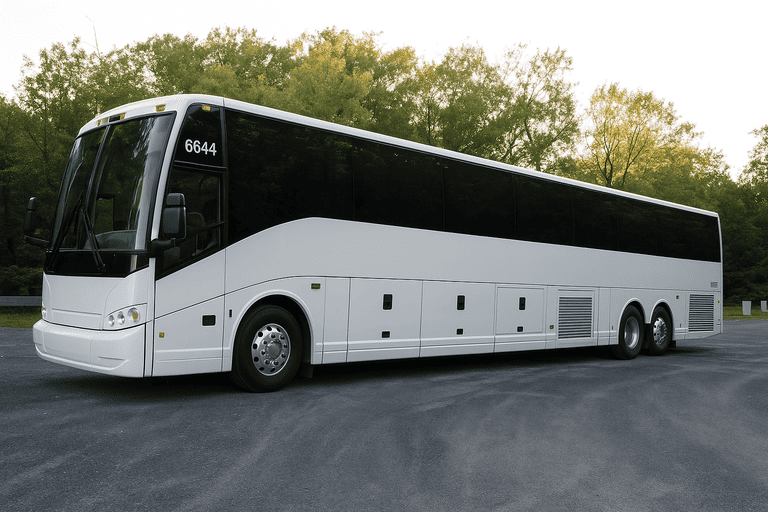 exterior of Tigard Charter Bus coach bus