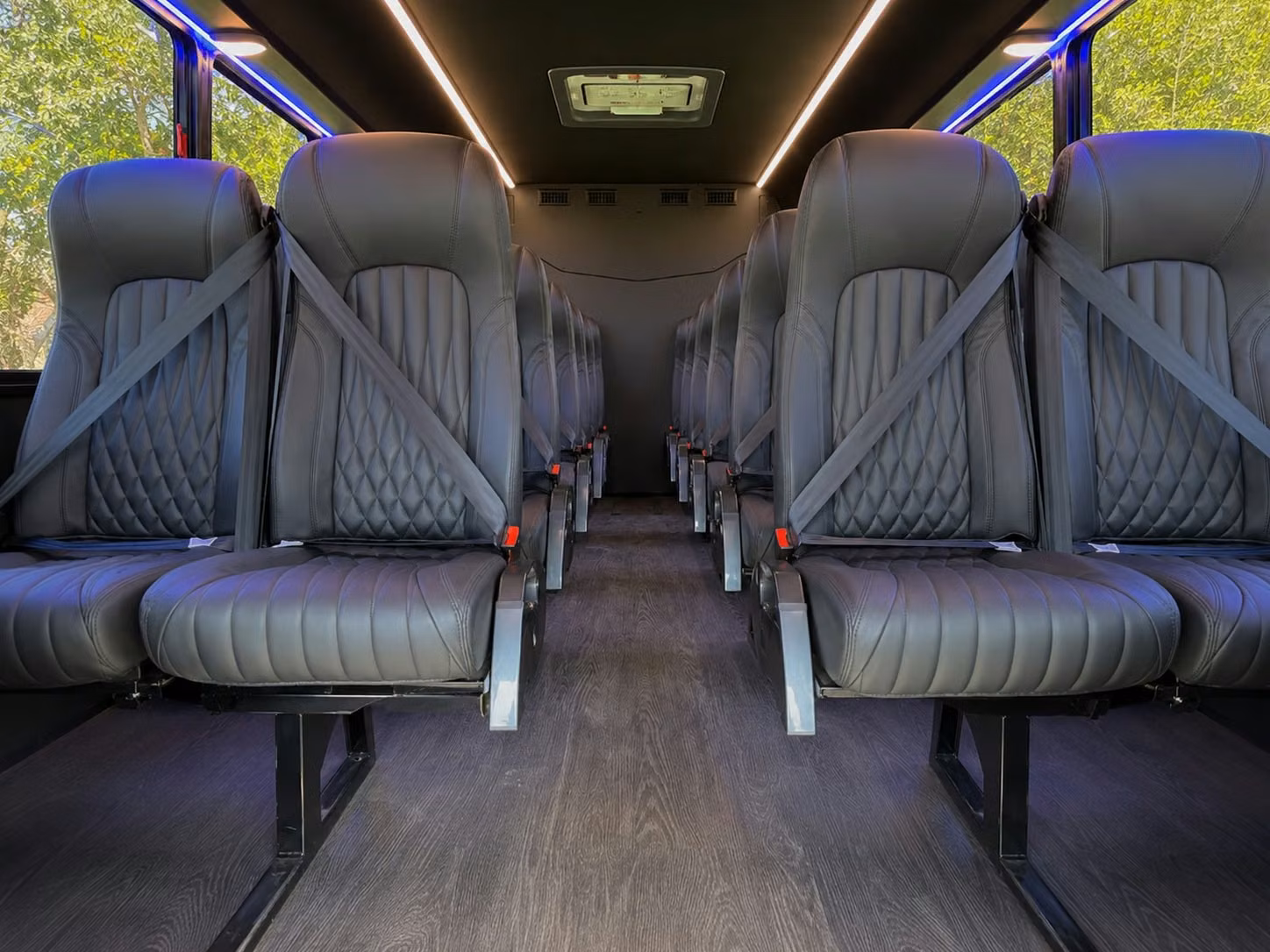 15 passenger minibus inside