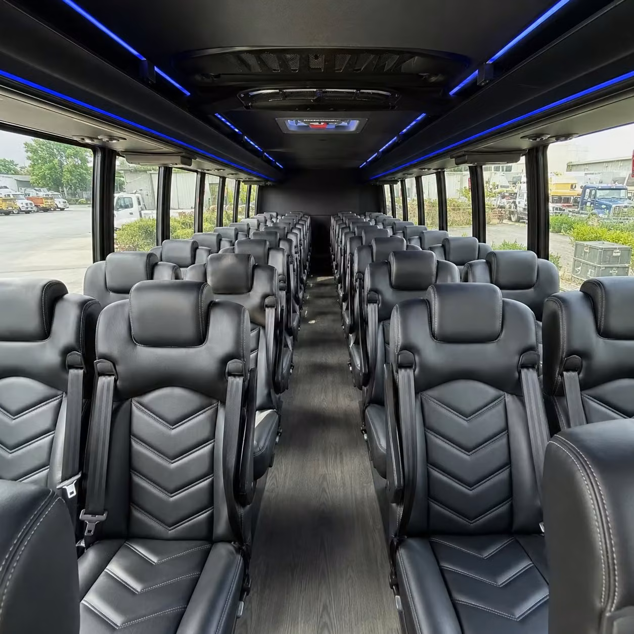 25 passenger minibus interior