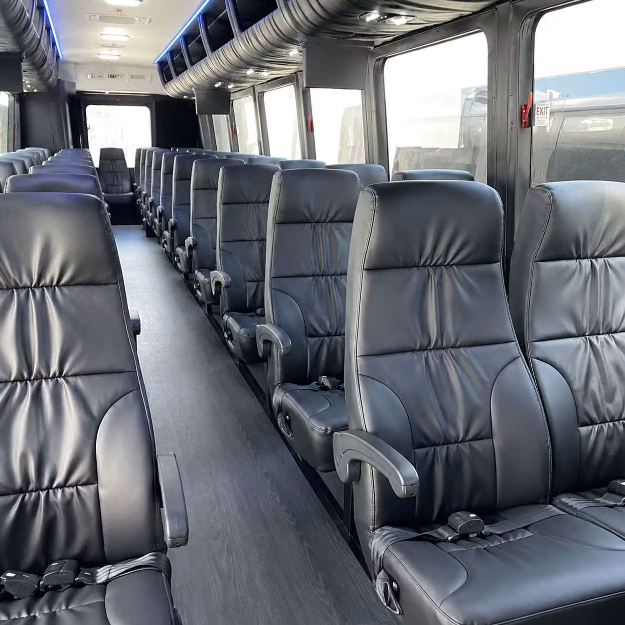 28 passenger minibus interior