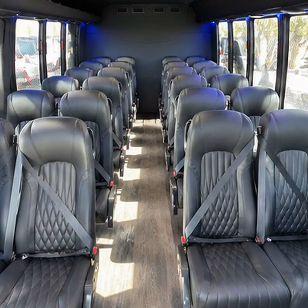 30 passenger minibus inside