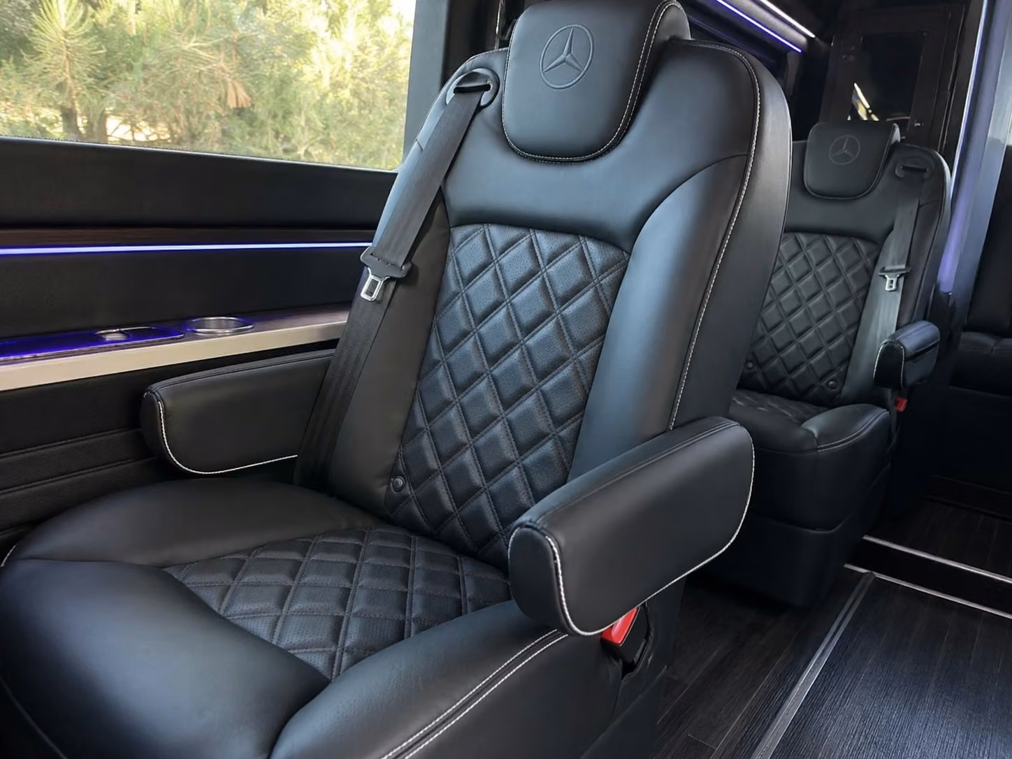sprinter van with driver inside