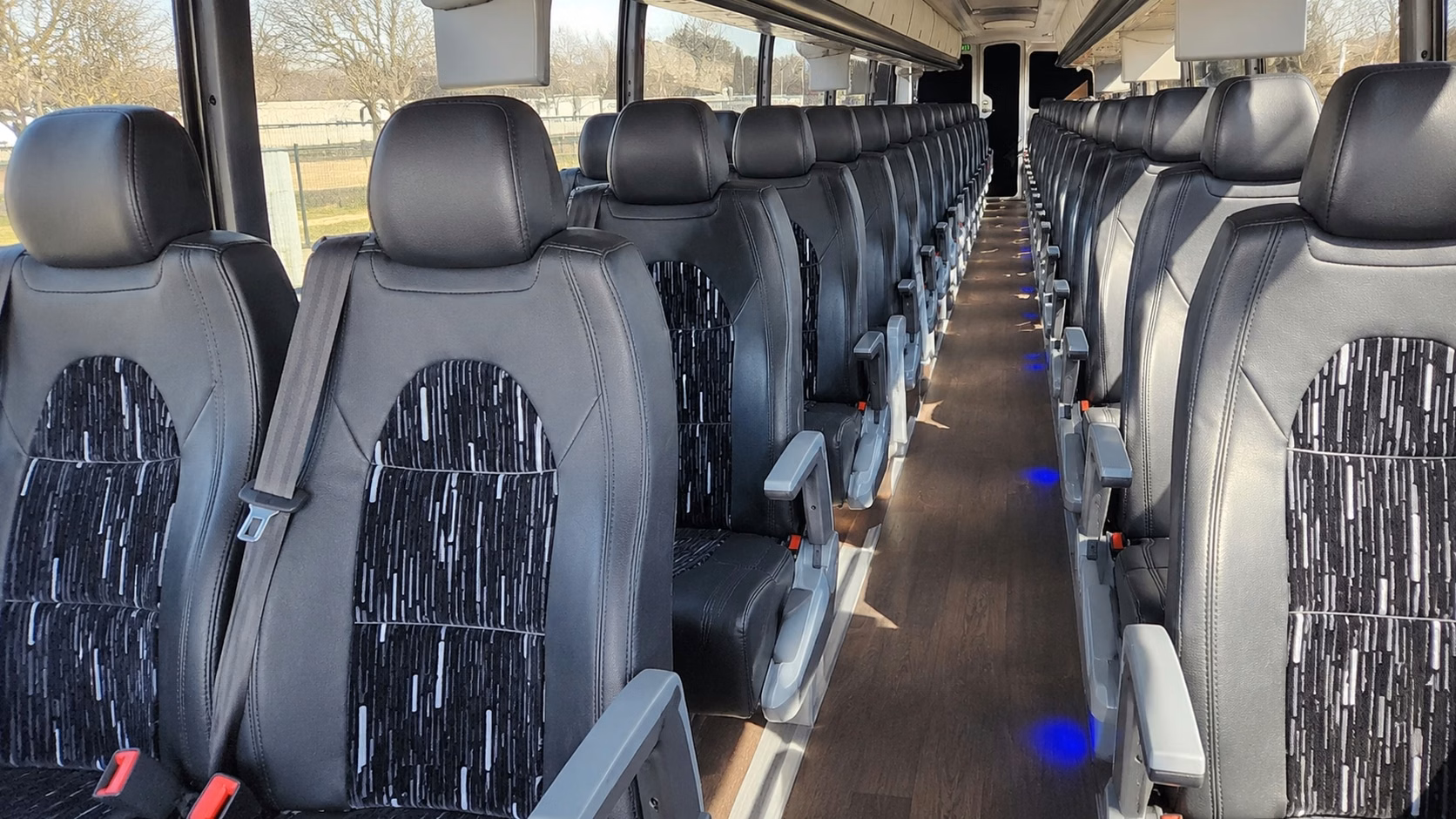 tigard charter bus interior